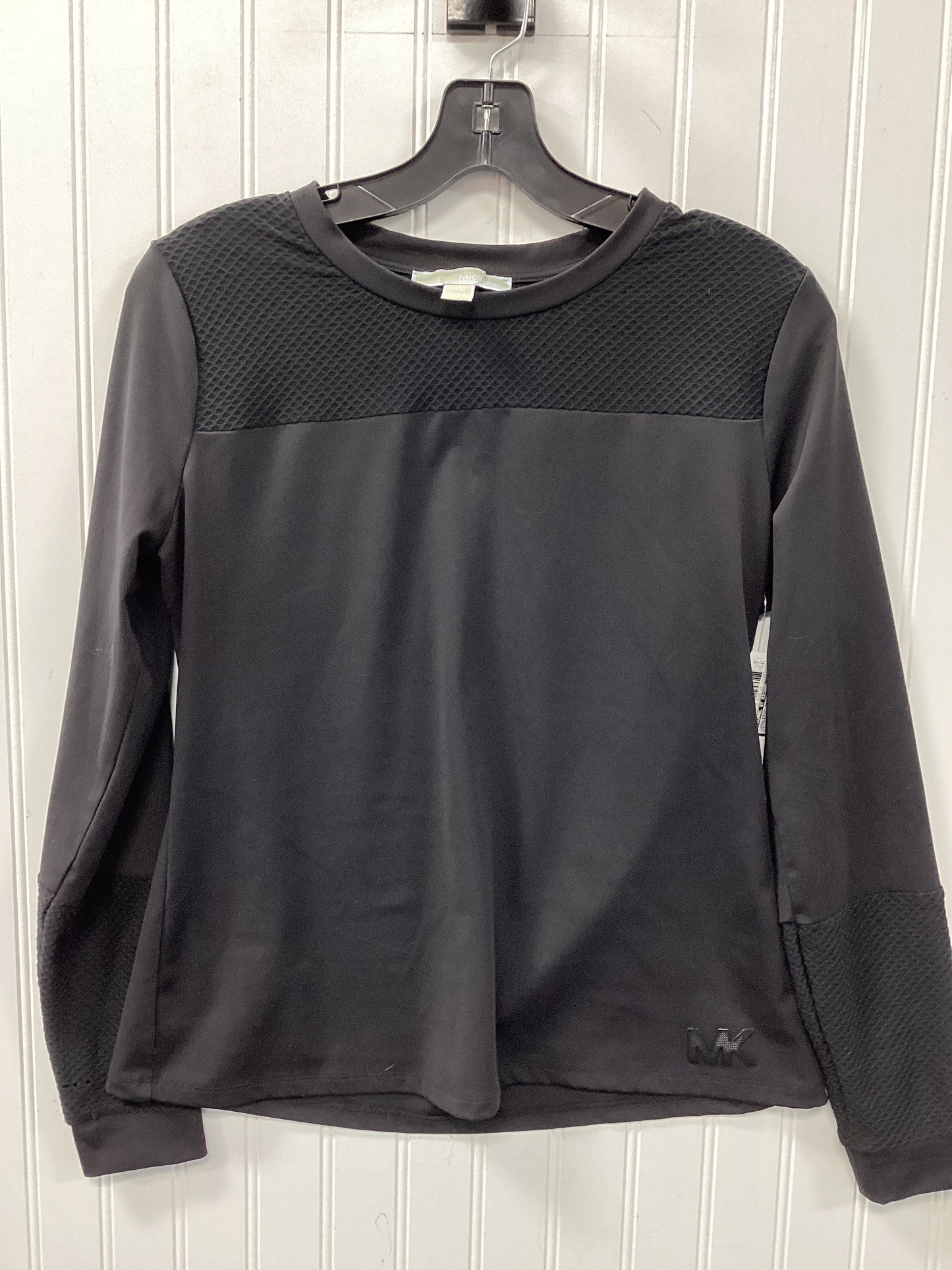 Athletic Top Ls Crewneck By Michael By Michael Kors In Black, Size:Mp