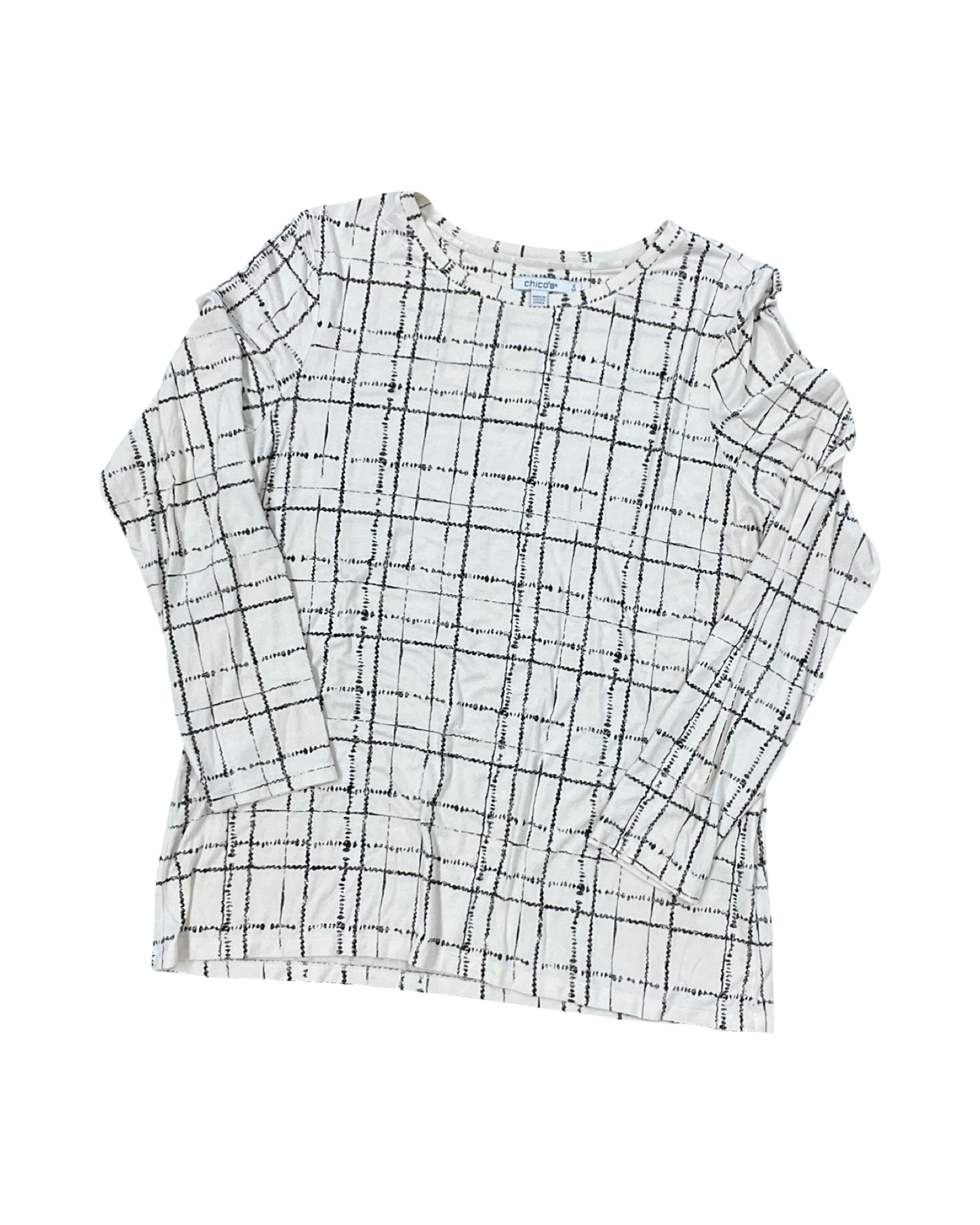 Top Ls By Chicos In Tan, Size:L