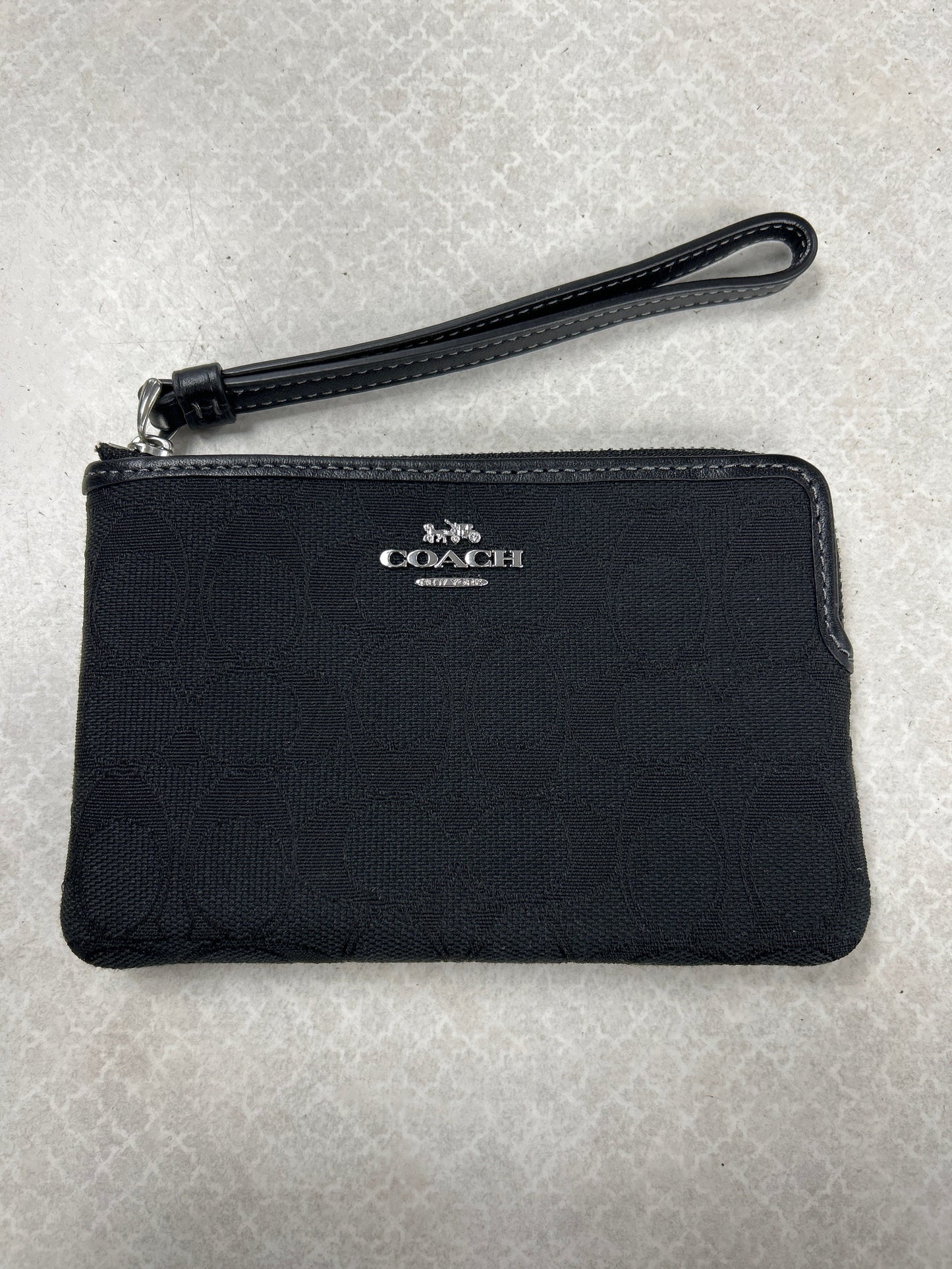 Wristlet Designer By Coach In Black, Size:Small