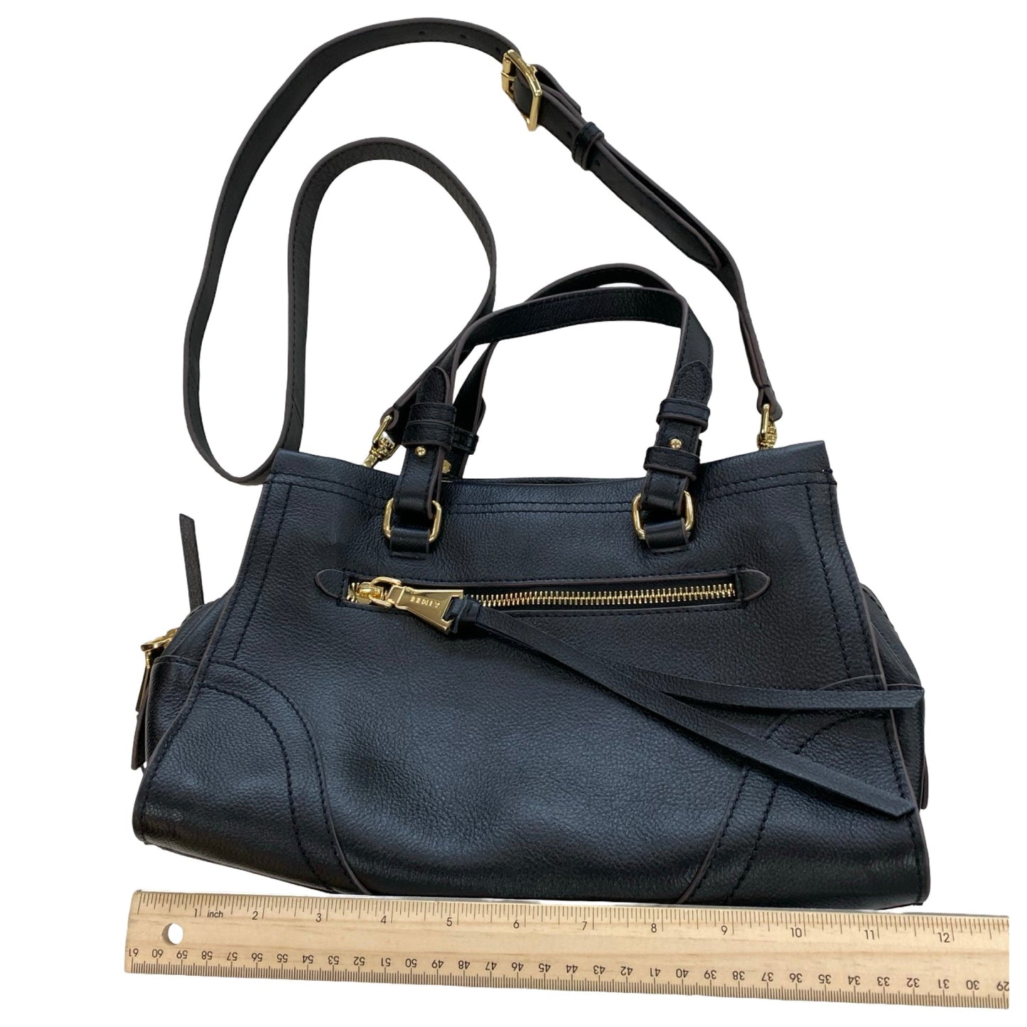 Handbag Leather By Aimee Kestenberg In Black, Size:Medium
