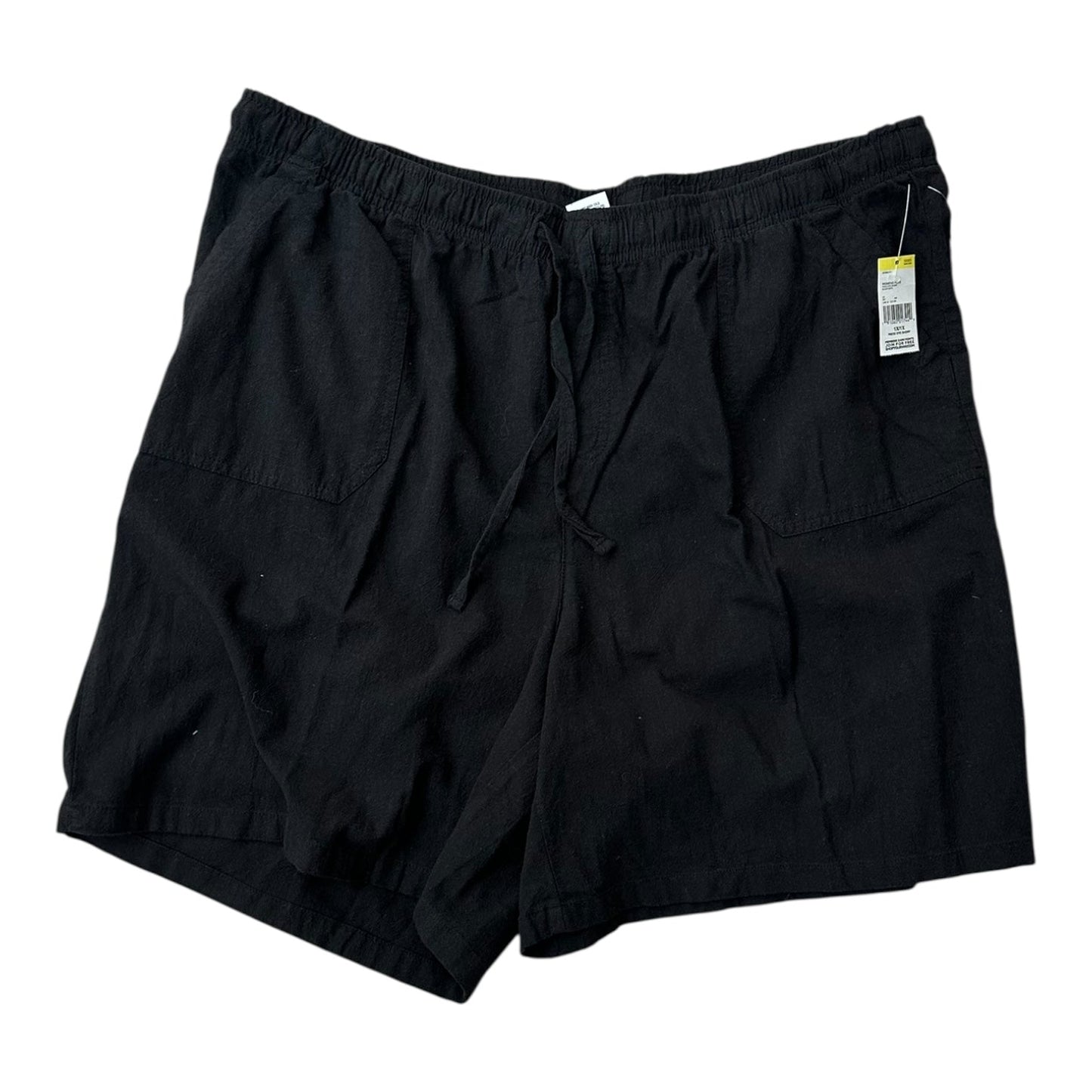 Shorts By Laura Scott In Black, Size:18