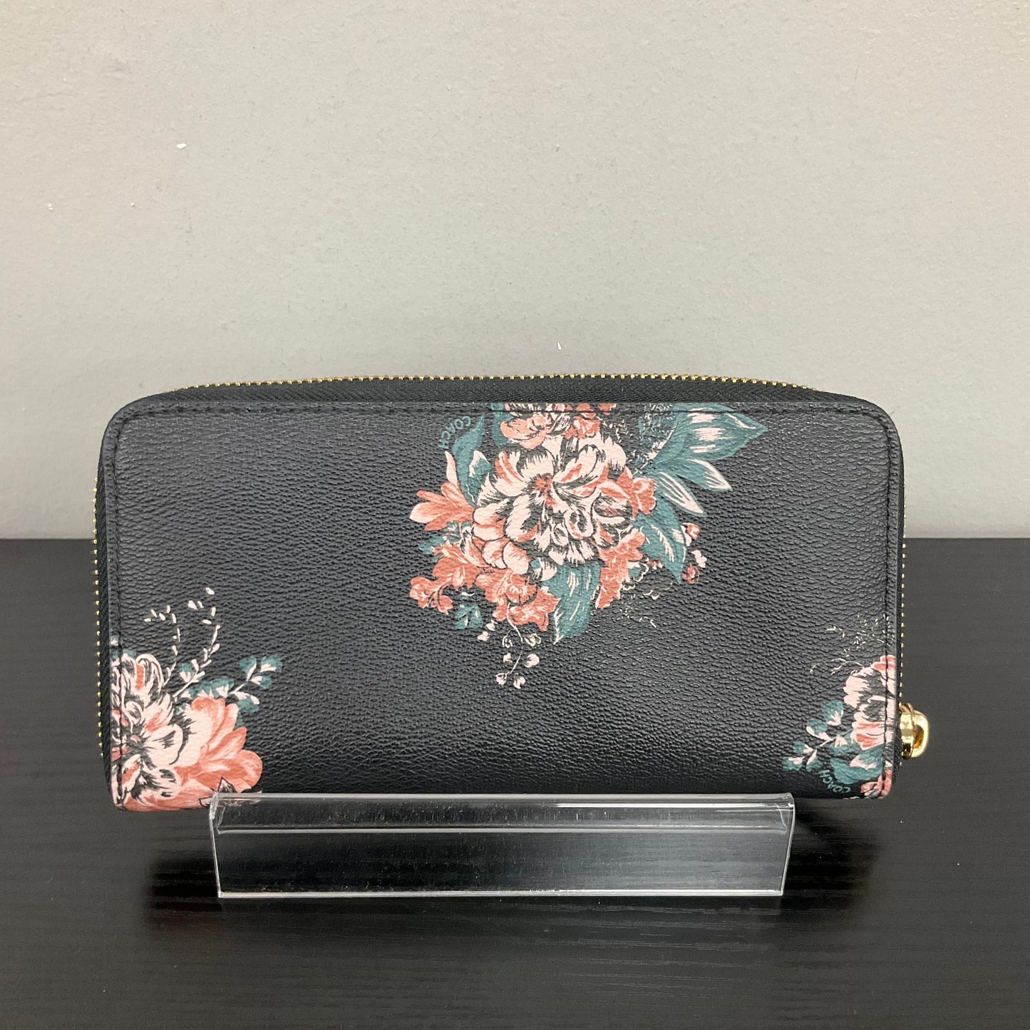 Wallet Designer By Coach In Floral Print, Size:Medium