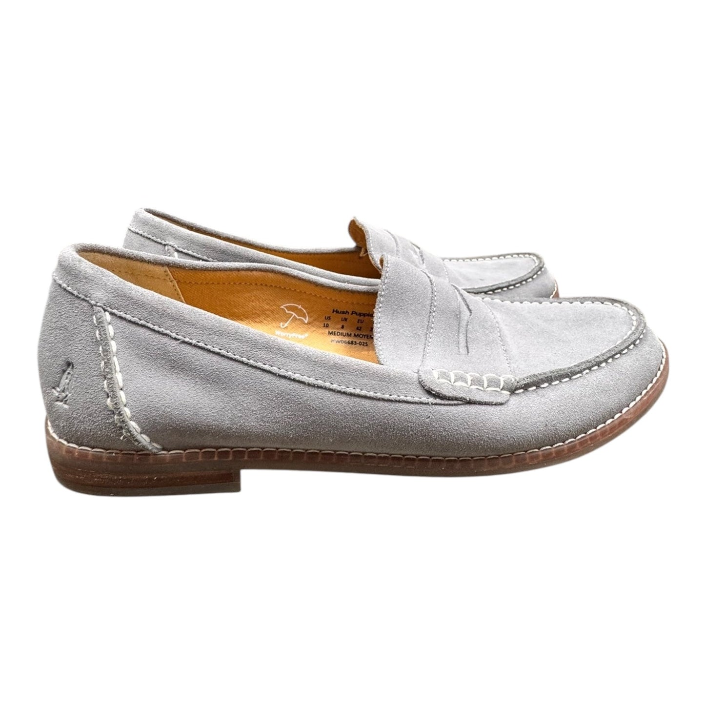 Shoes Flats By Hush Puppies In Grey, Size:10
