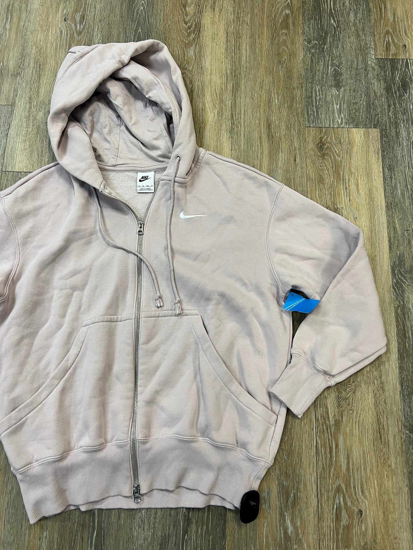 Athletic Sweatshirt Hoodie By Nike Apparel In Mauve, Size: Xs