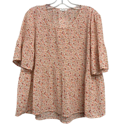 Top Ss By Pleione In Floral Print, Size:Xs