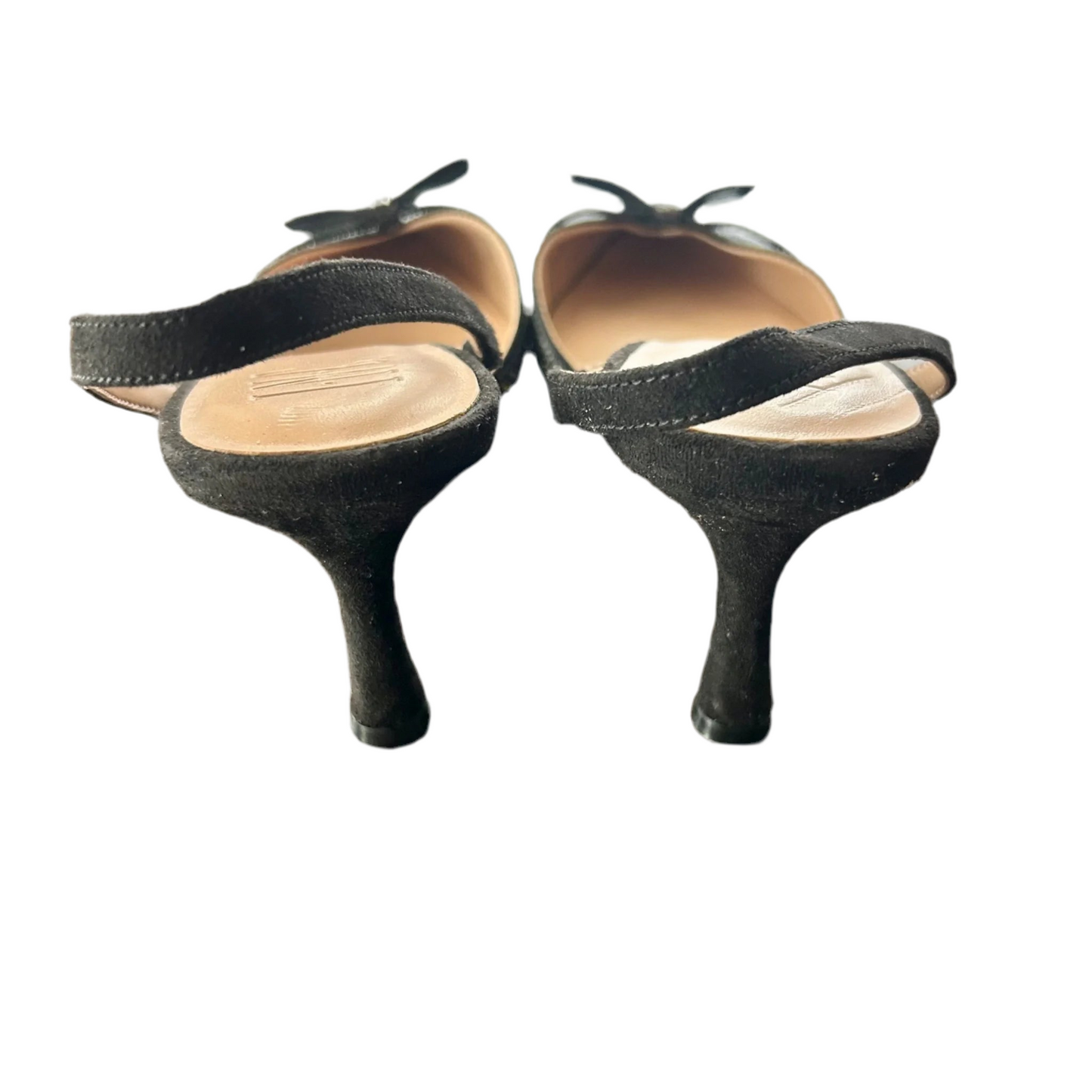 Shoes Heels Kitten By Inc In Black & Silver, Size: 8