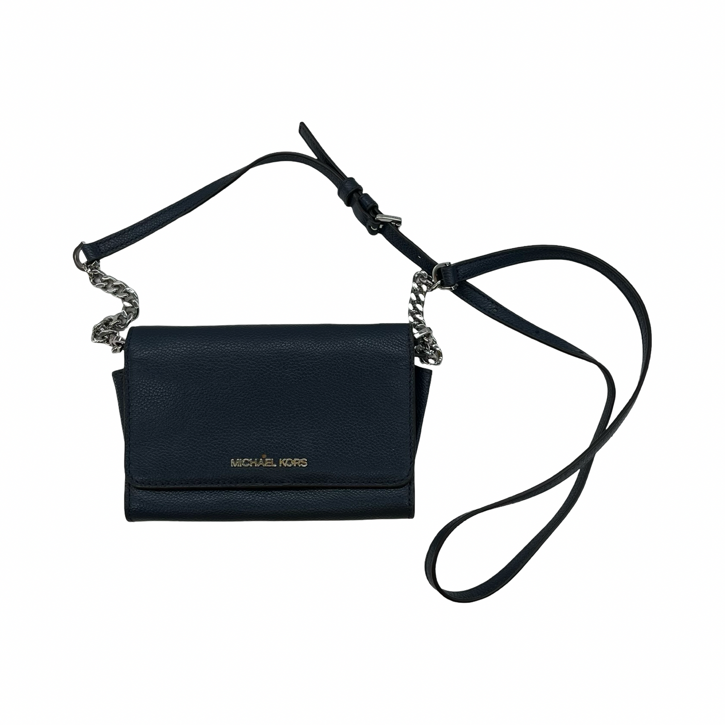 Crossbody Designer By Michael Kors In Navy, Size:Small
