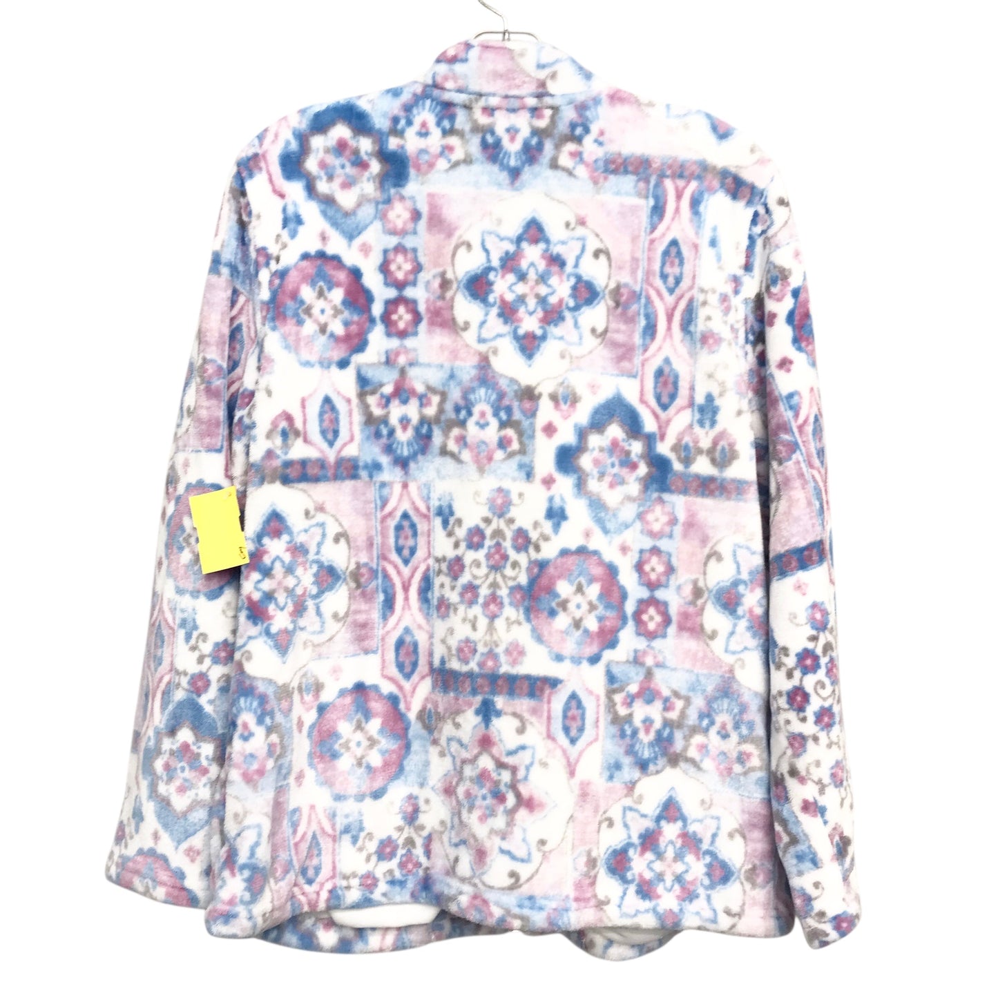 Jacket Fleece By Alfred Dunner In Blue & Pink, Size:M