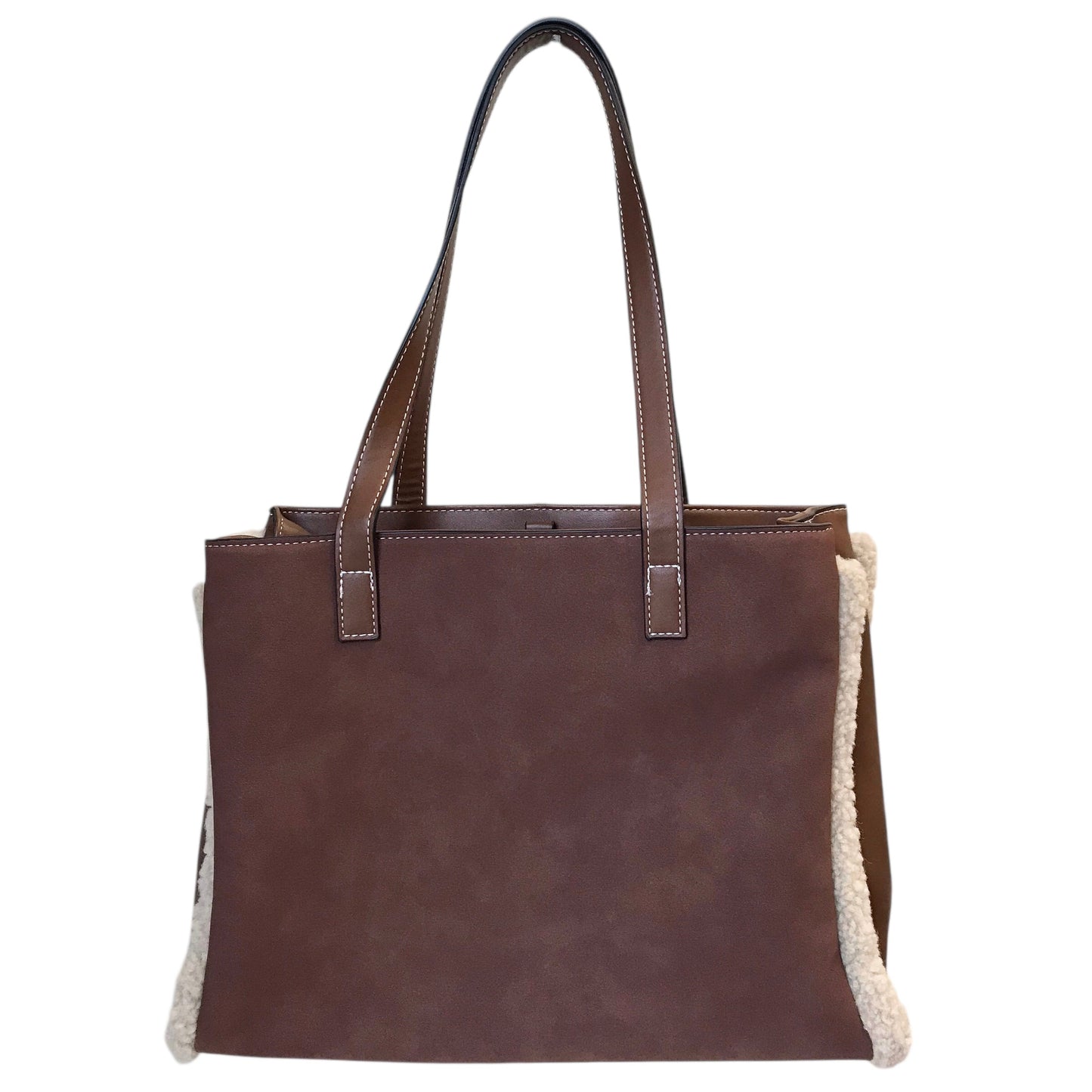 Handbag By Simply Noelle In Brown & Tan, Size:Medium