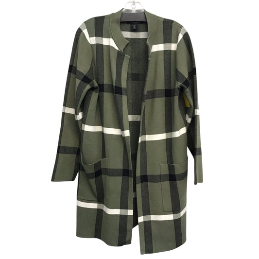 Sweater Cardigan By Tahari In Green, Size:L