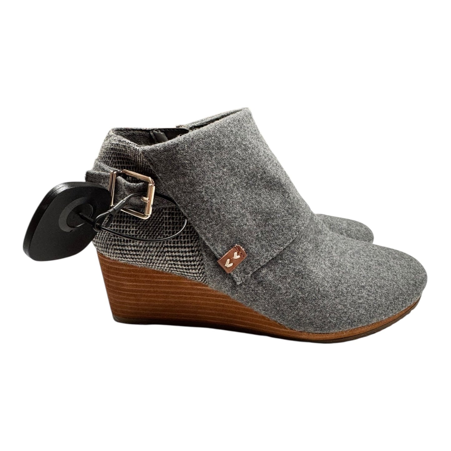 Boots Ankle Heels By Dr Scholls In Grey, Size:8.5