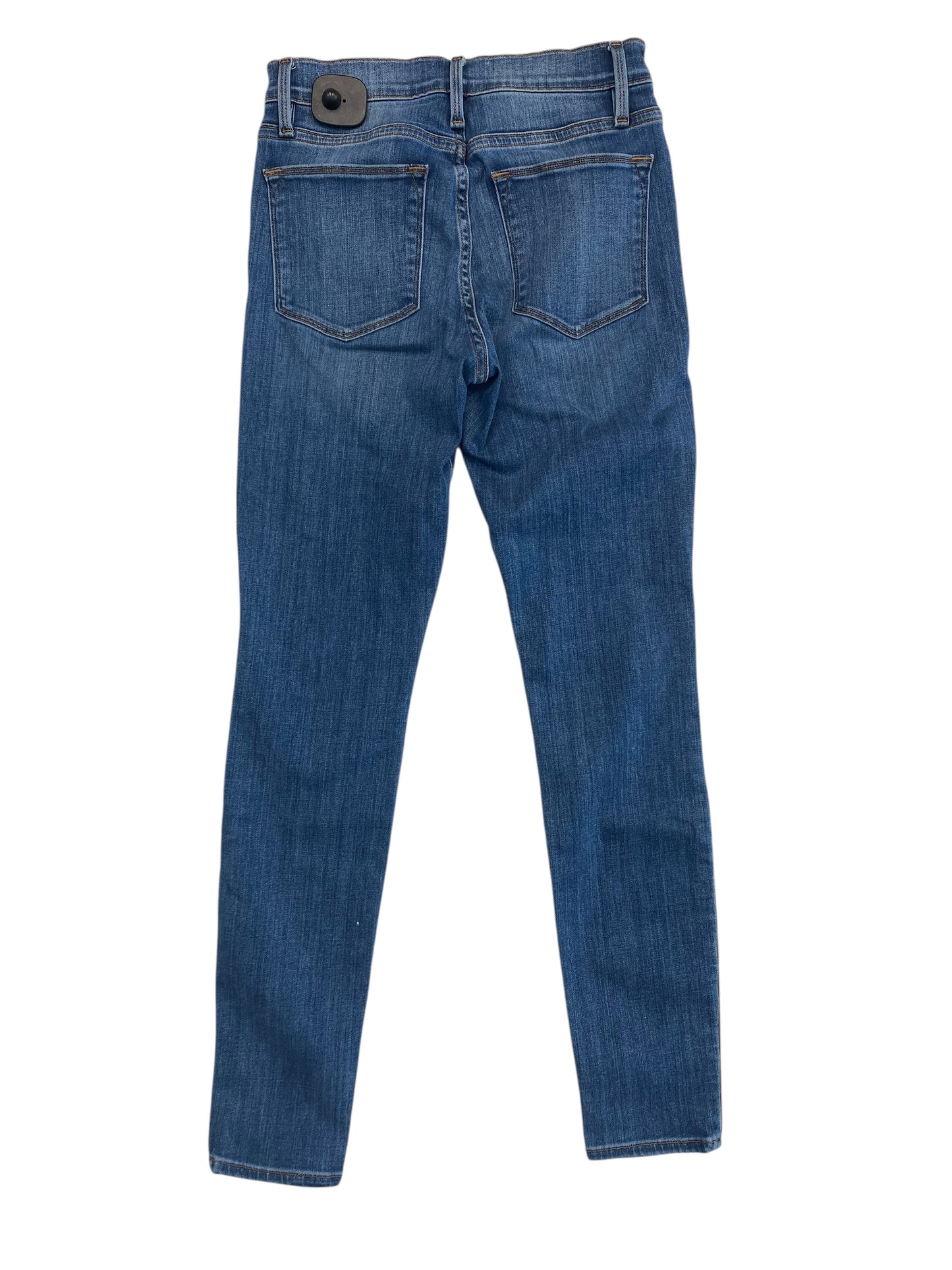 Jeans Skinny By Frame In Blue Denim, Size:2
