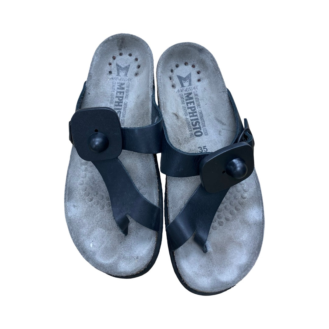 Sandals Flats By Mephisto In Black, Size:5