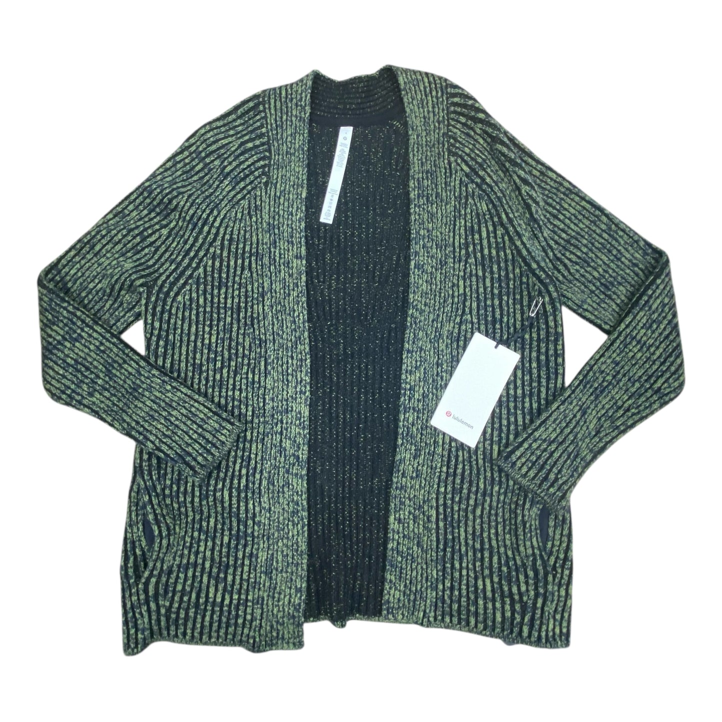 Cardigan By Lululemon In Black & Green, Size:4