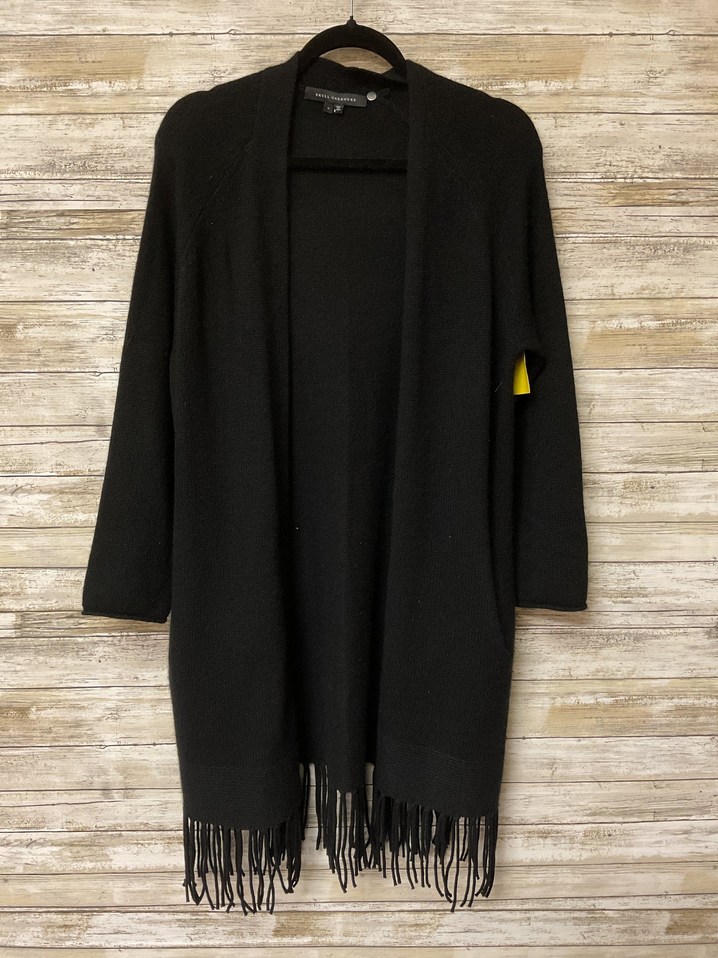 Sweater Cardigan Cashmere By Cma In Black, Size:S