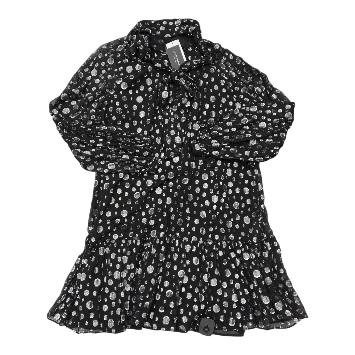 Dress Designer By Kate Spade In Black & Silver, Size:Xxl