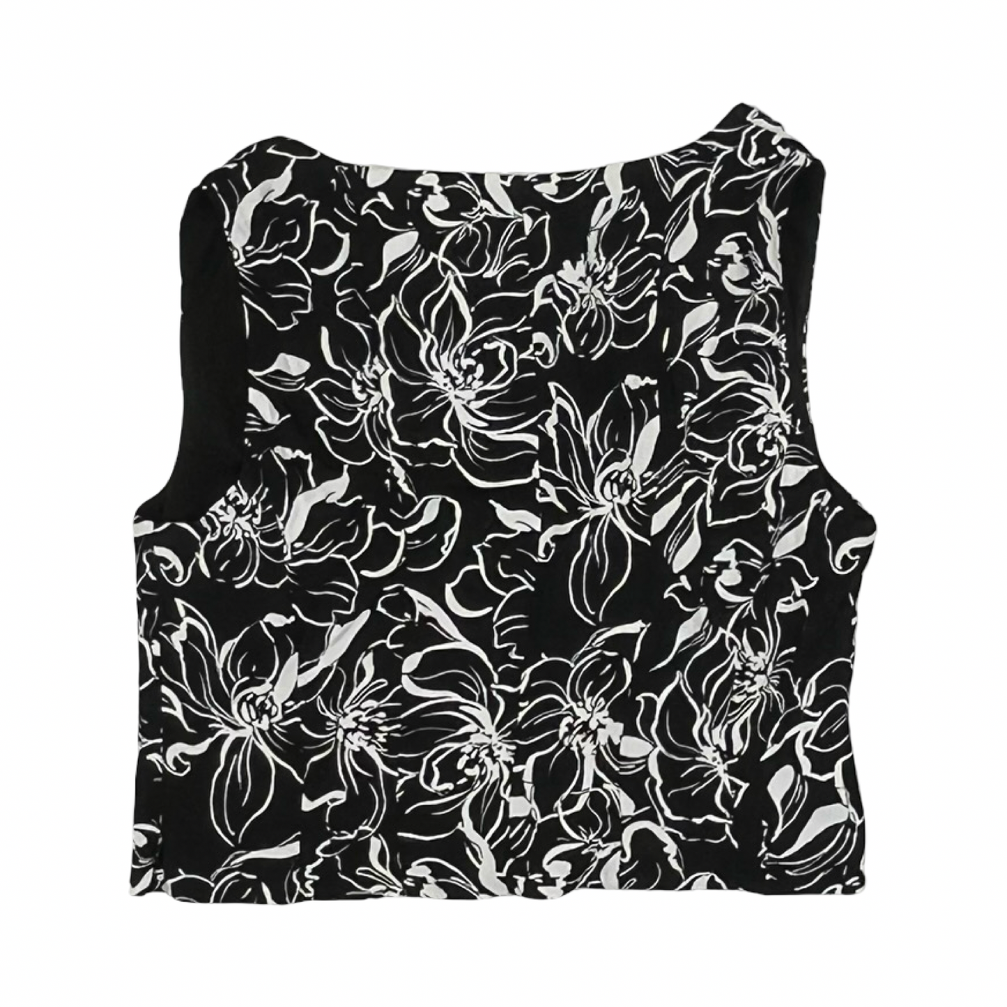 Blouse Sleeveless By White House Black Market In Black & White, Size:M