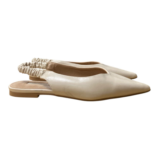 Shoes Flats By Topshop In Cream, Size:6.5