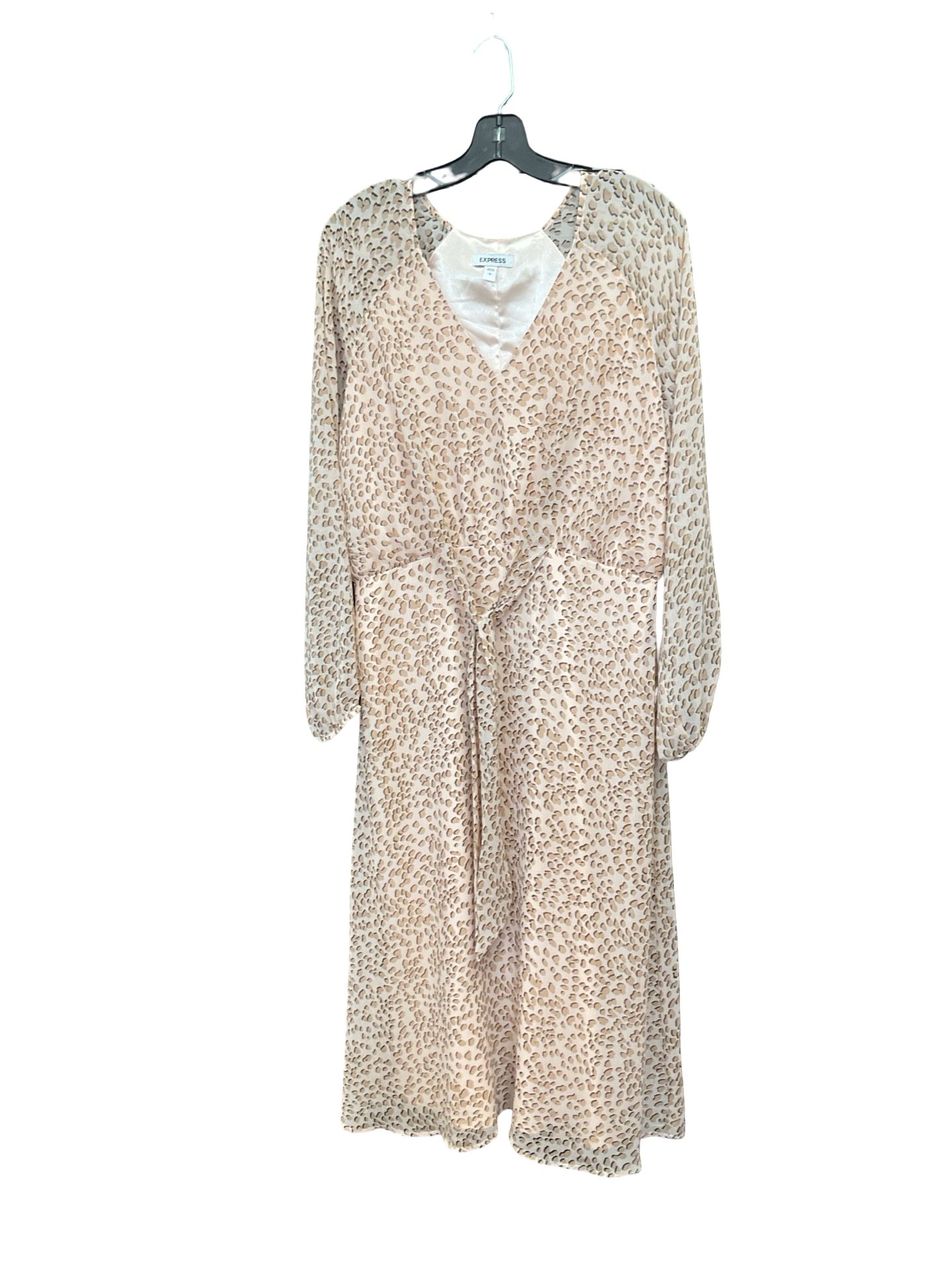 Dress Work By Express In Animal Print, Size:L