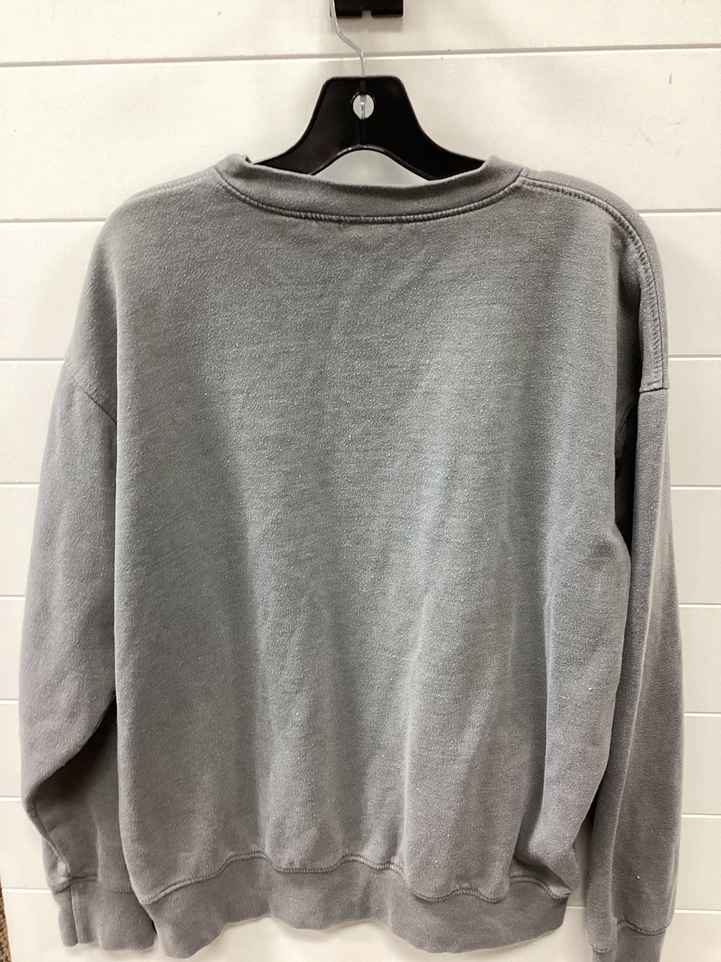Sweatshirt Crewneck By Clothes Mentor In Grey, Size:L