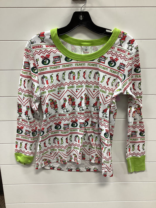 Pajamas 2Pc By Clothes Mentor In Green & White, Size:M