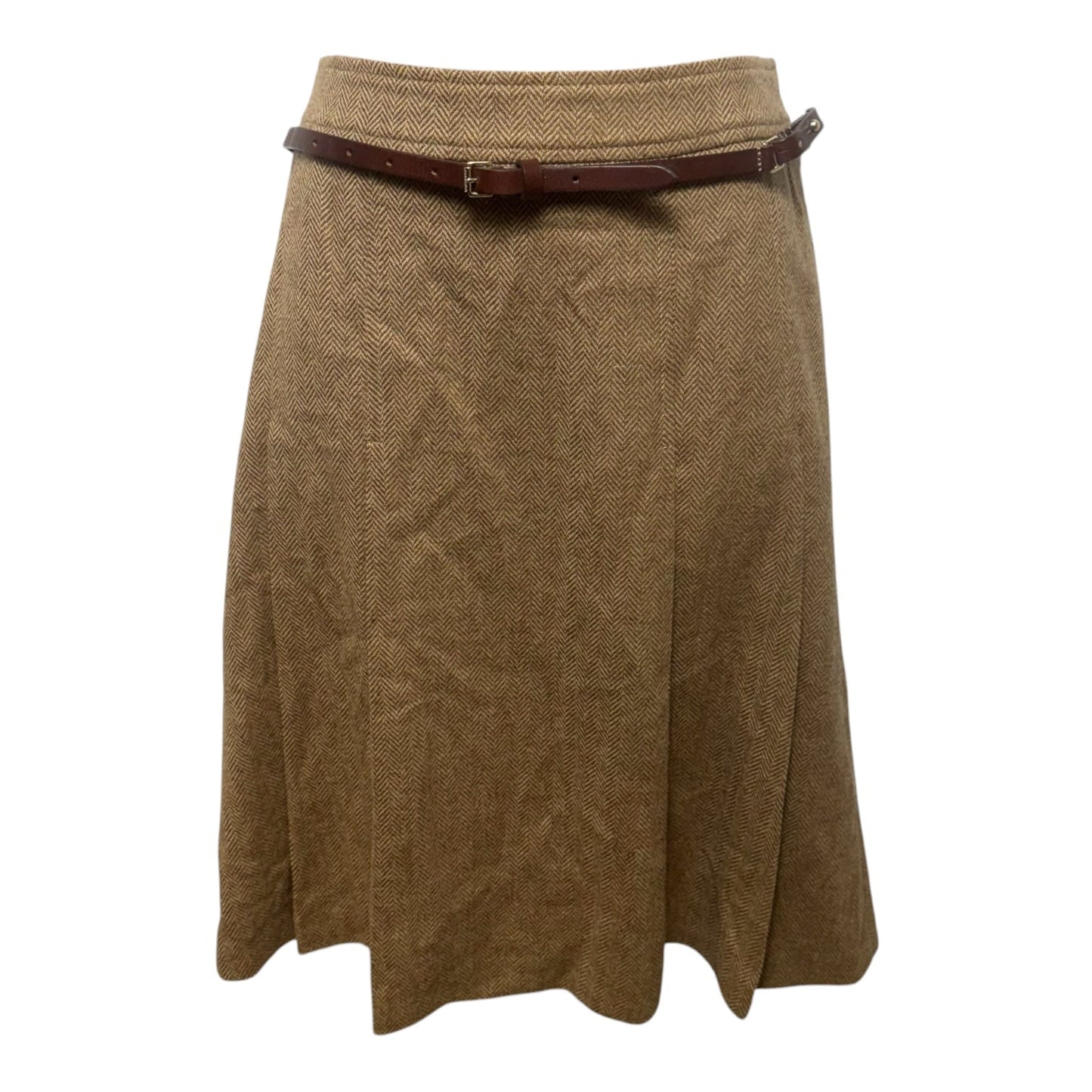 Skirt Luxury Designer By Burberry In Tan, Size: 4