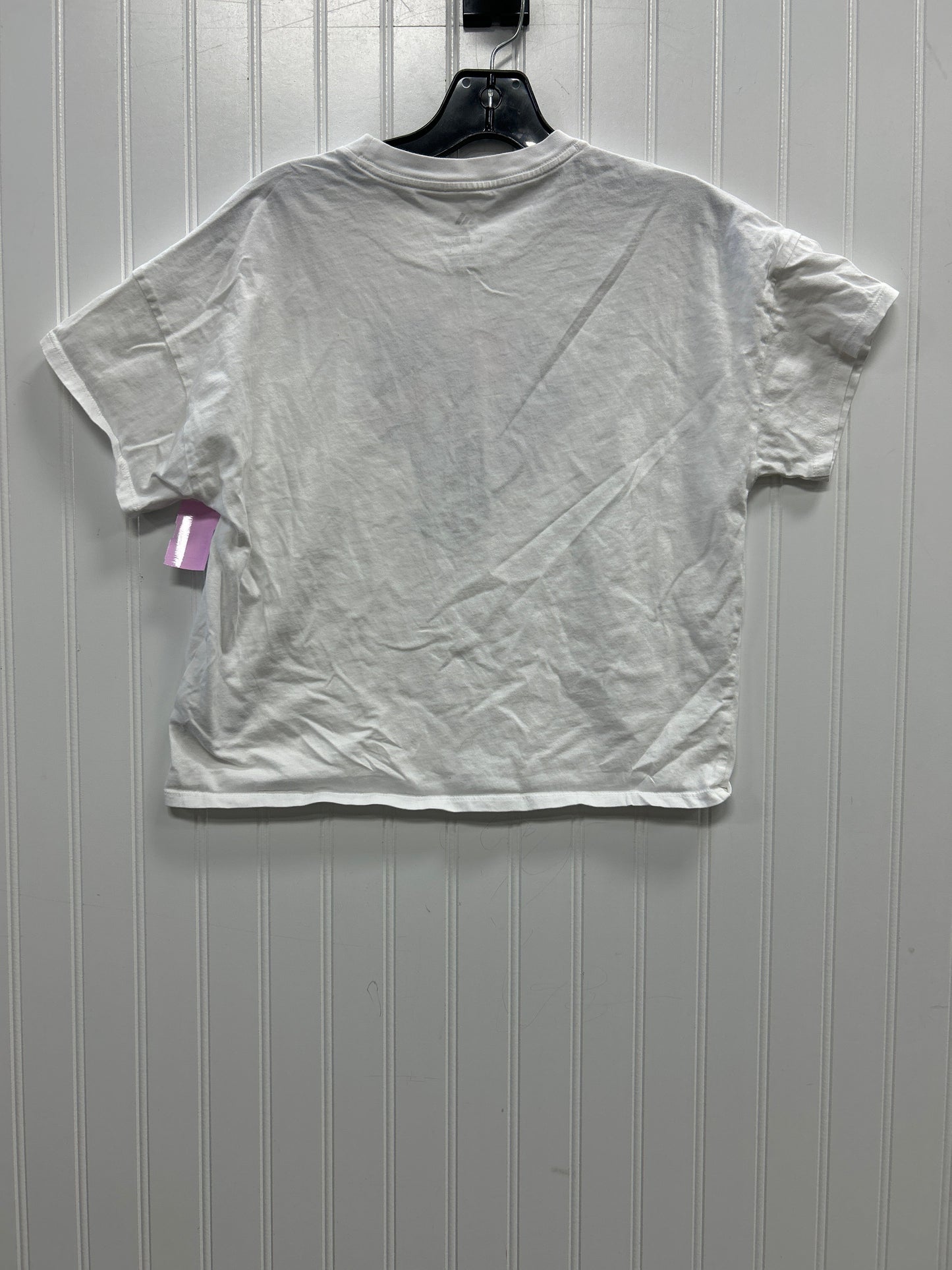 Athletic Top Ss By Adidas In White, Size:L