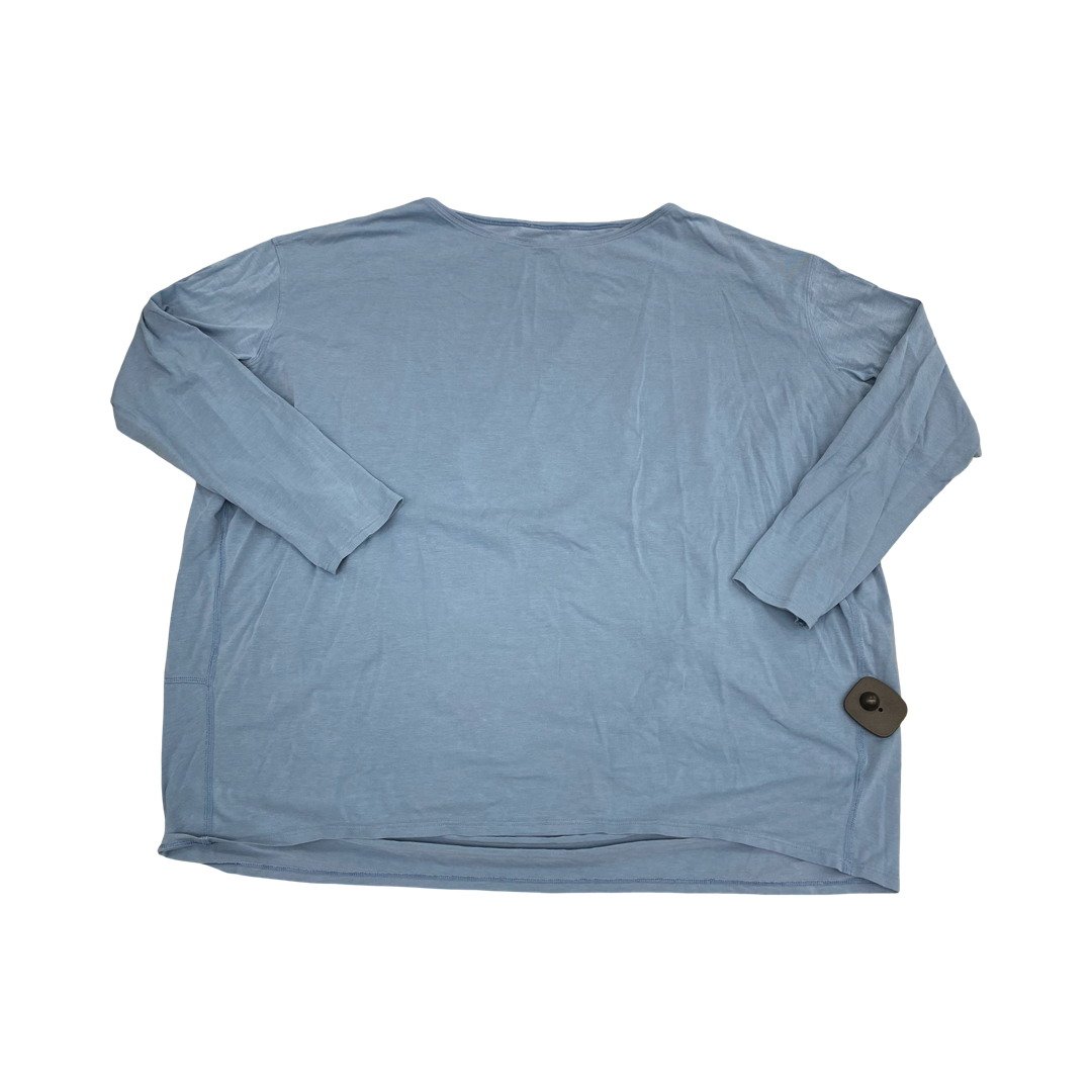 Athletic Top Ls Crewneck By Lululemon In Blue, Size:L