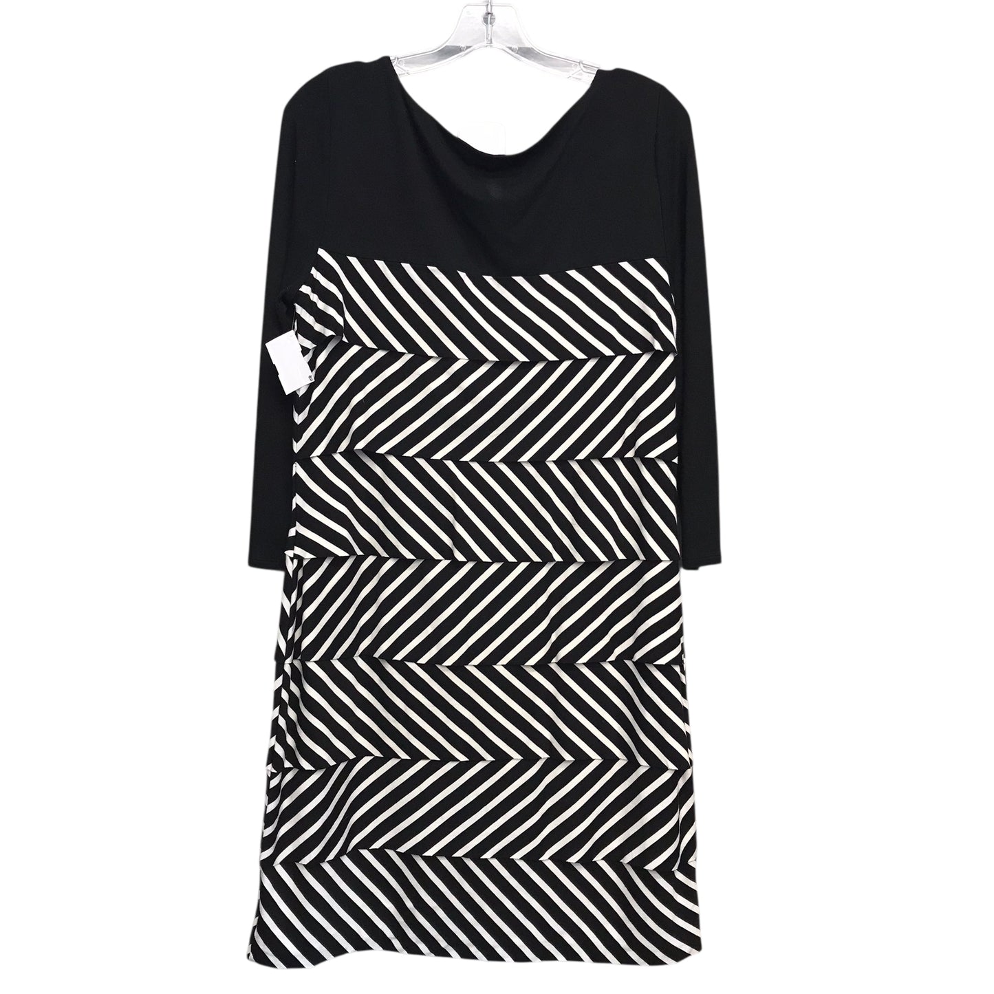 Dress Work By White House Black Market In Black & White, Size:L