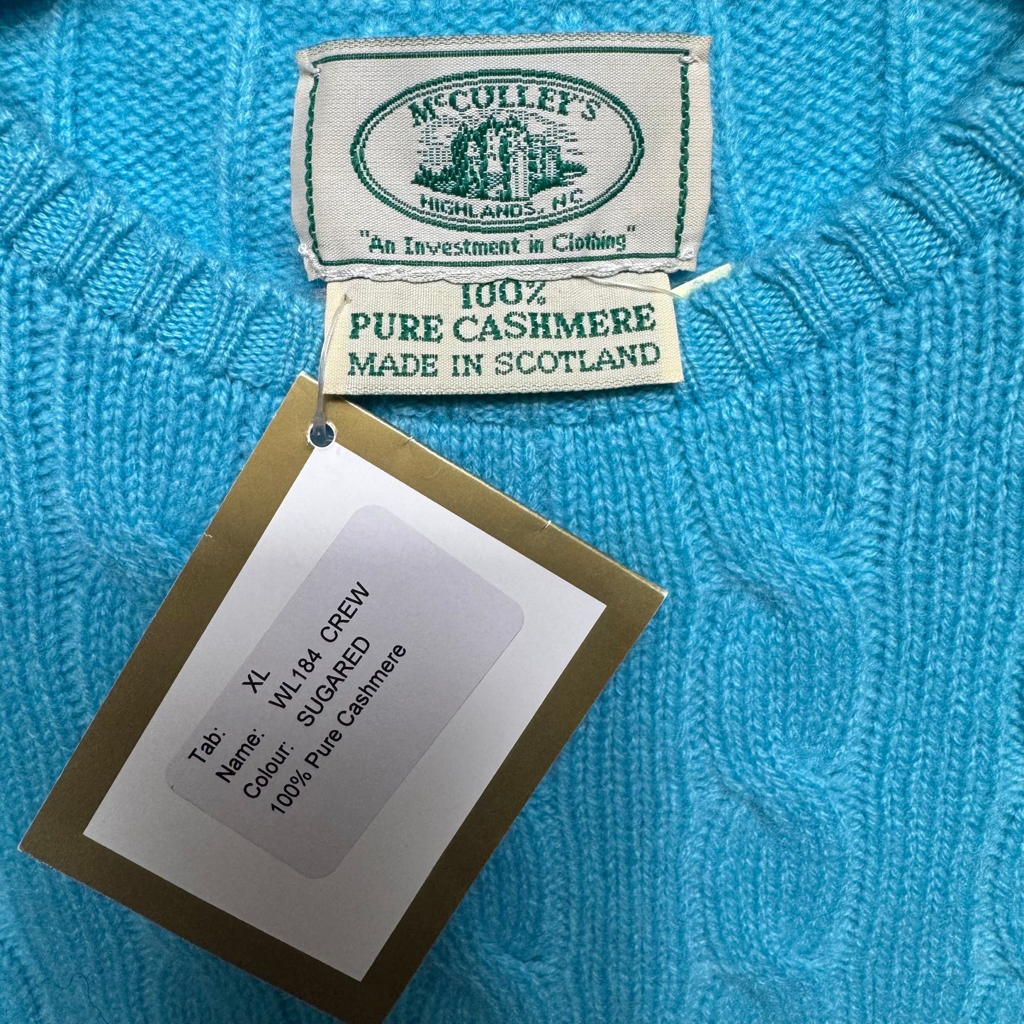 Sweater Cashmere By McCulley’s In Blue, Size: Xl