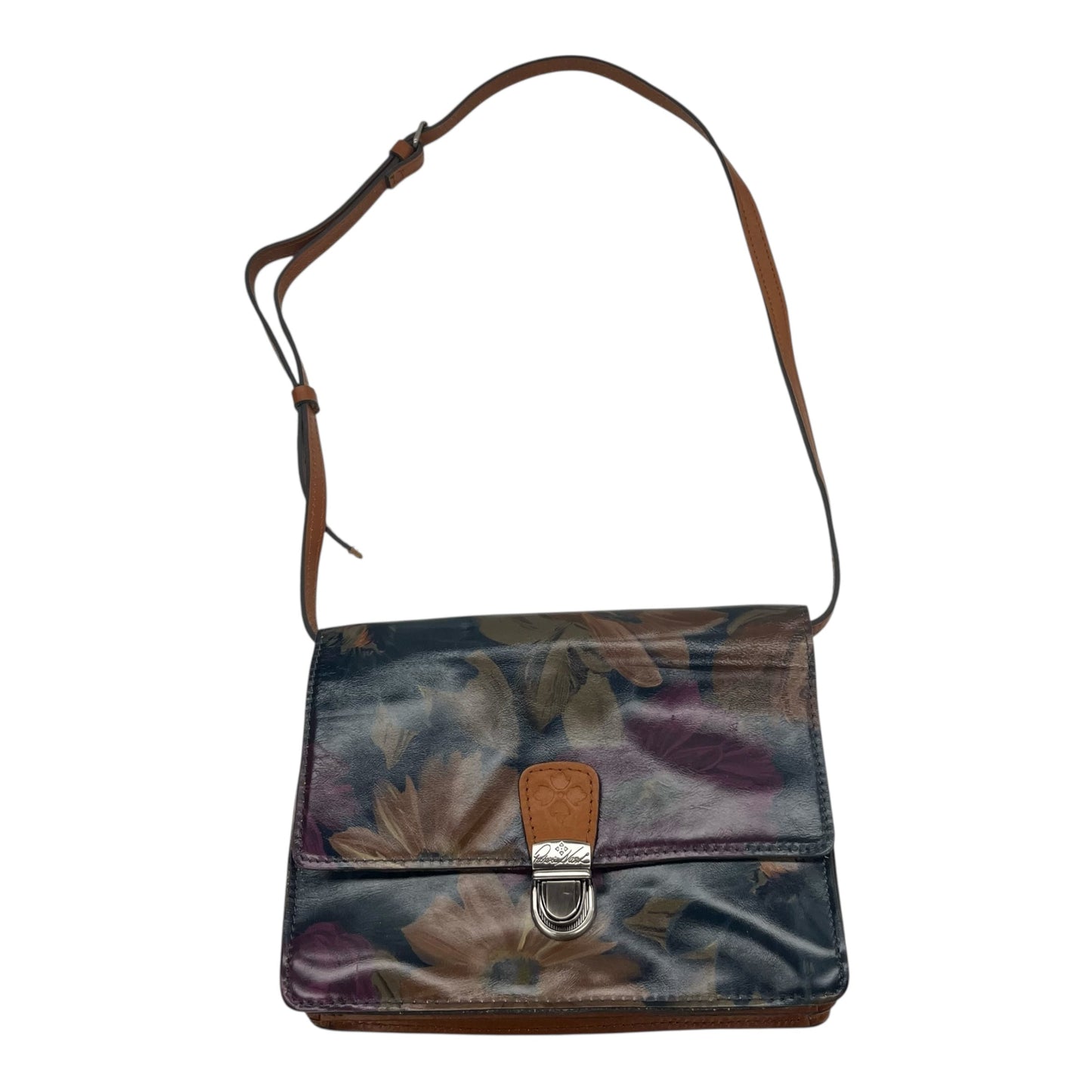 Crossbody Designer By Patricia Nash In Floral Print, Size:Medium