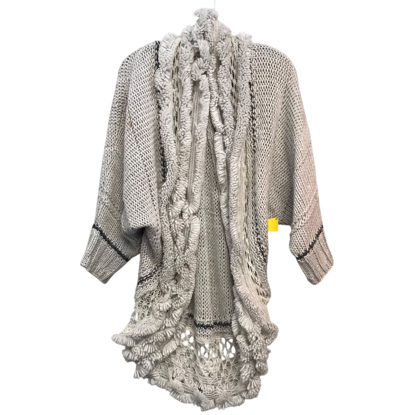 Sweater Cardigan By Anthropologie In Grey, Size:Xs
