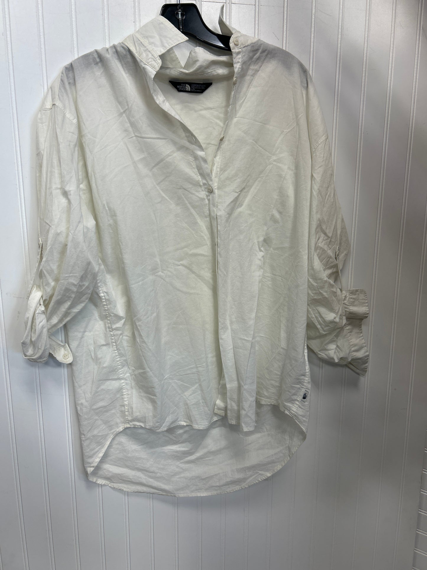 Top Ls By The North Face In Cream, Size:L