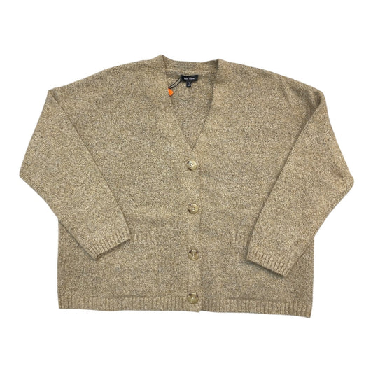 Sweater Cardigan By Well Worn In Taupe, Size:Xxl