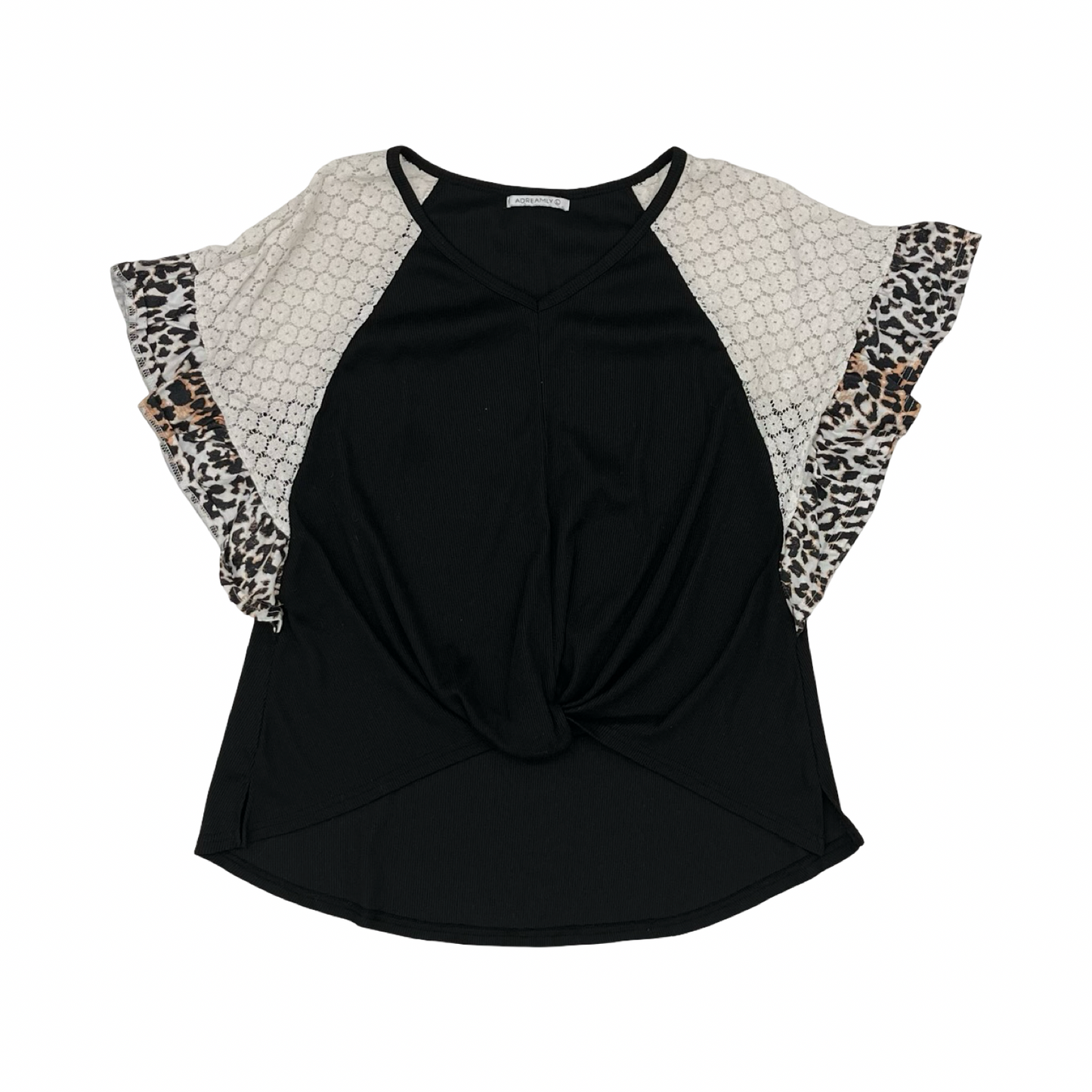 Top Ss By Clothes Mentor In Black & White, Size:L