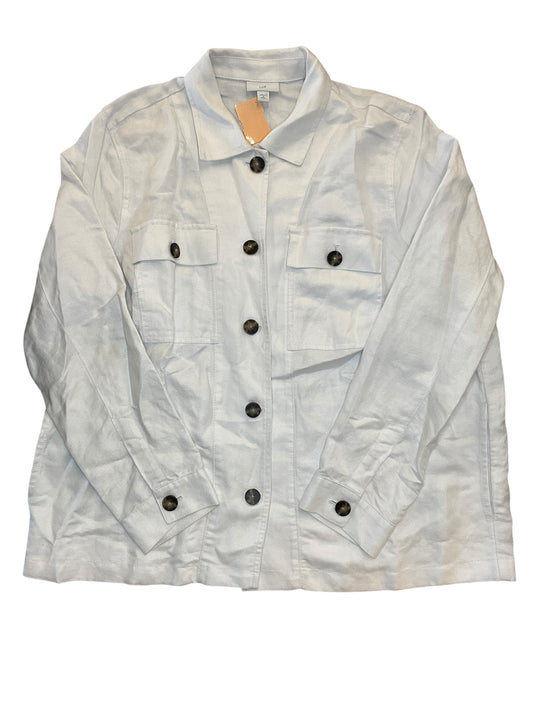 Jacket Shirt By J. Jill In White, Size:L