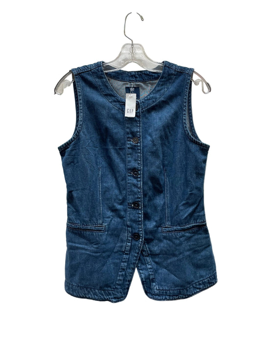 Vest Other By Gap In Blue Denim, Size:S