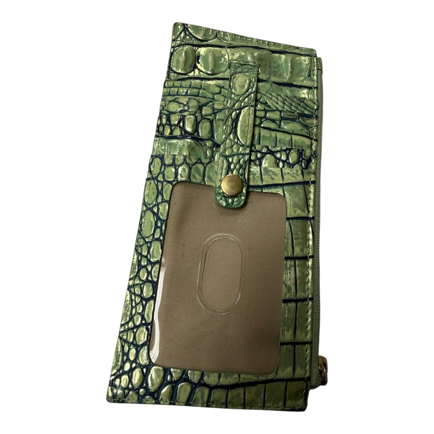 Wallet Designer By Brahmin In Green, Size:Medium