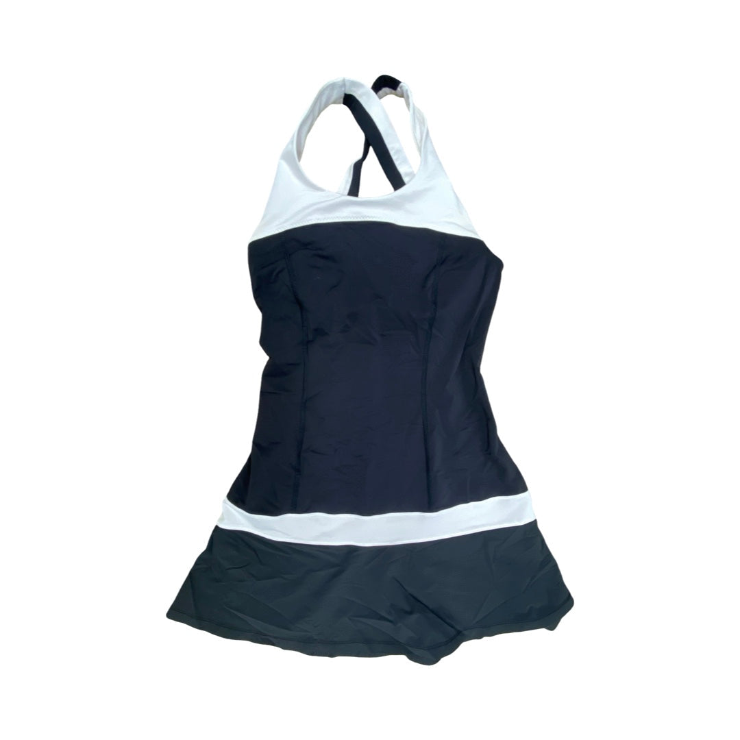 Athletic Dress By Lululemon In Black & White, Size:4