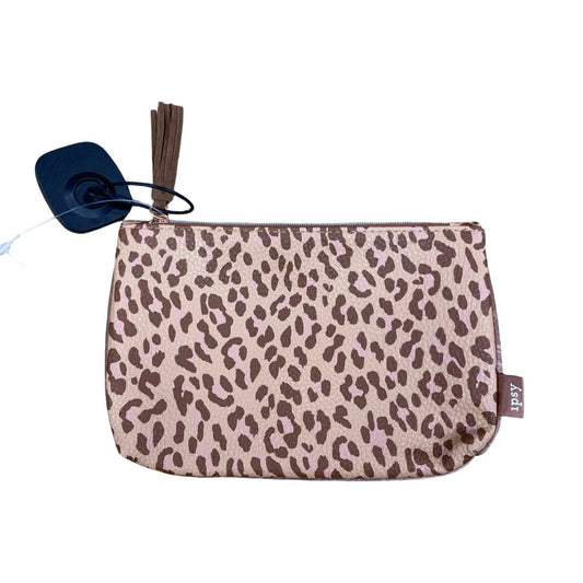 Makeup Bag By Clothes Mentor In Brown, Size:Small