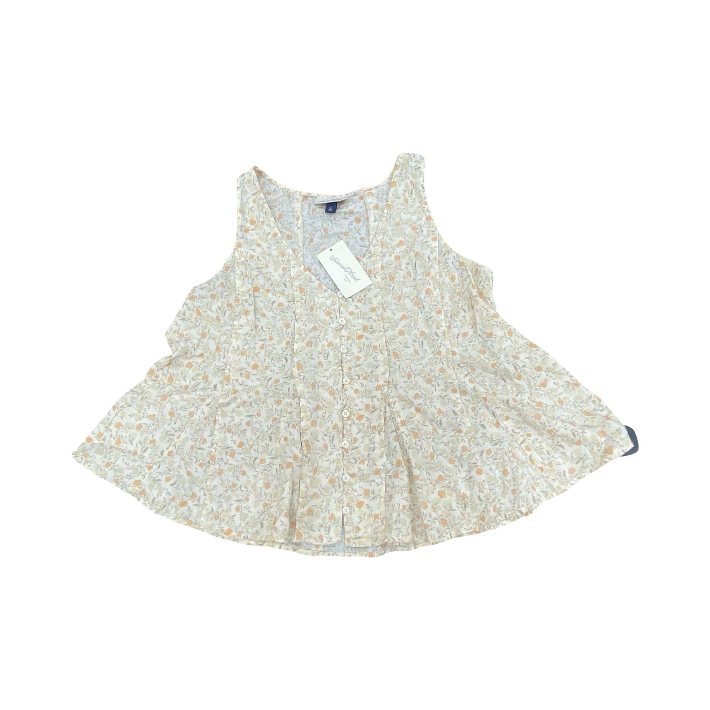 Top Sleeveless By Universal Thread In Floral Print, Size:M