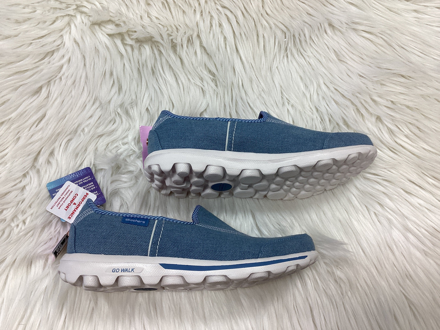 Shoes Flats By Skechers In Blue, Size:8