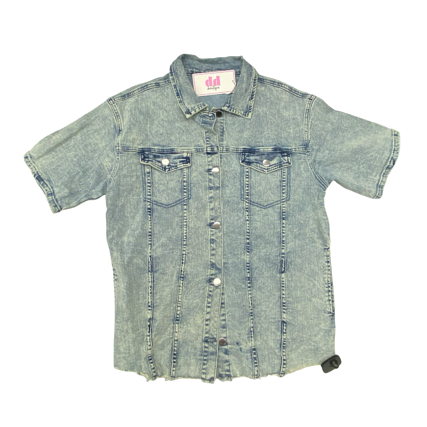 Top Ss By Cmc In Blue Denim, Size:Xl