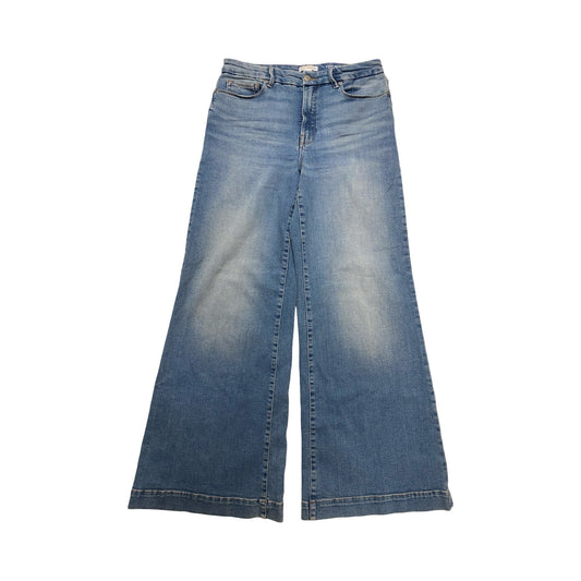 Jeans Wide Leg By Good American In Blue Denim, Size:12
