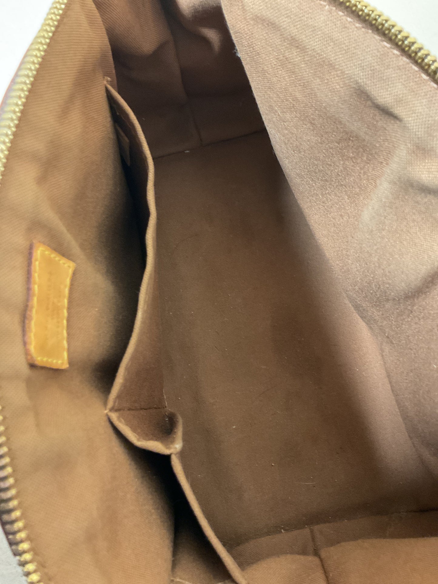 Handbag Luxury Designer By Louis Vuitton In Brown, Size:Medium