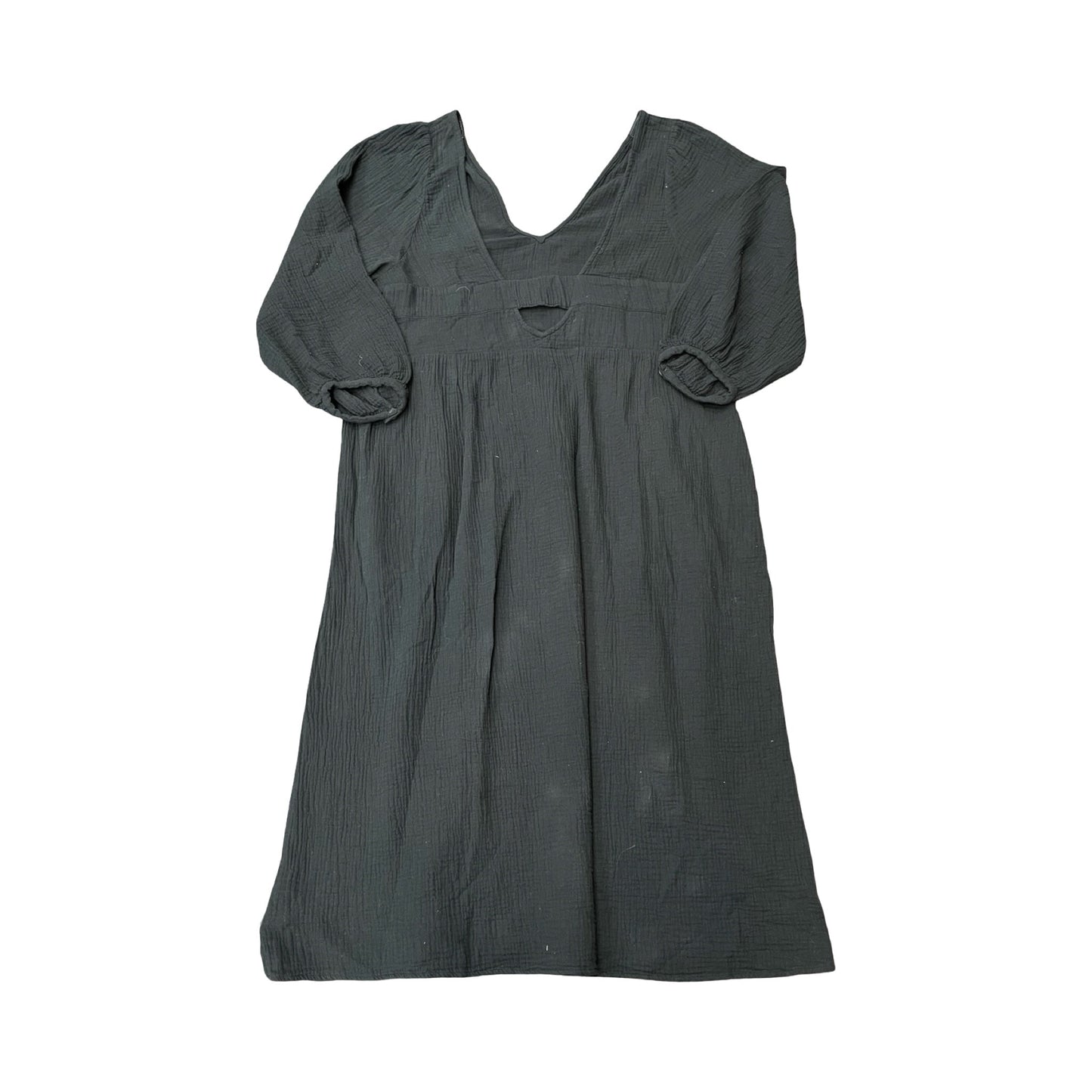 Dress Casual Midi By Madewell In Black, Size:Xl