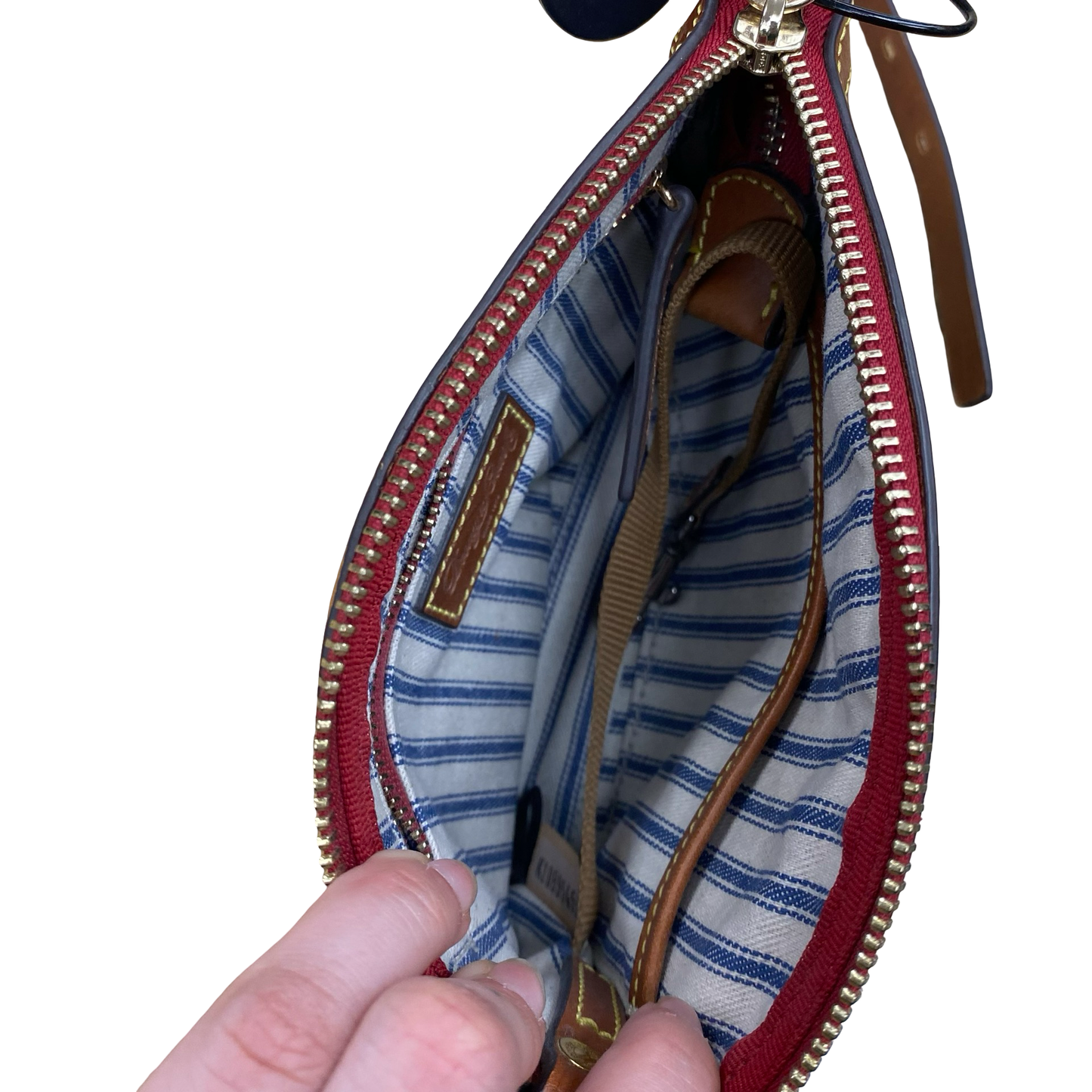 Handbag Designer By Dooney And Bourke In Black & Brown, Size:Small