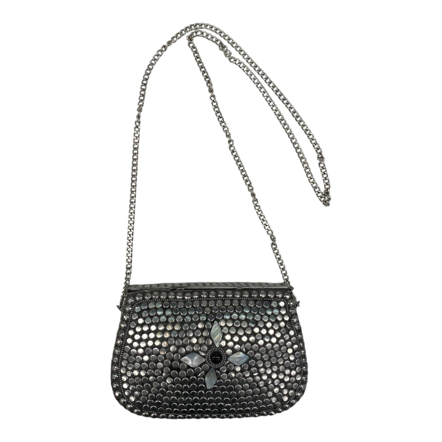 Crossbody By Antik Kraft In Silver, Size:Medium