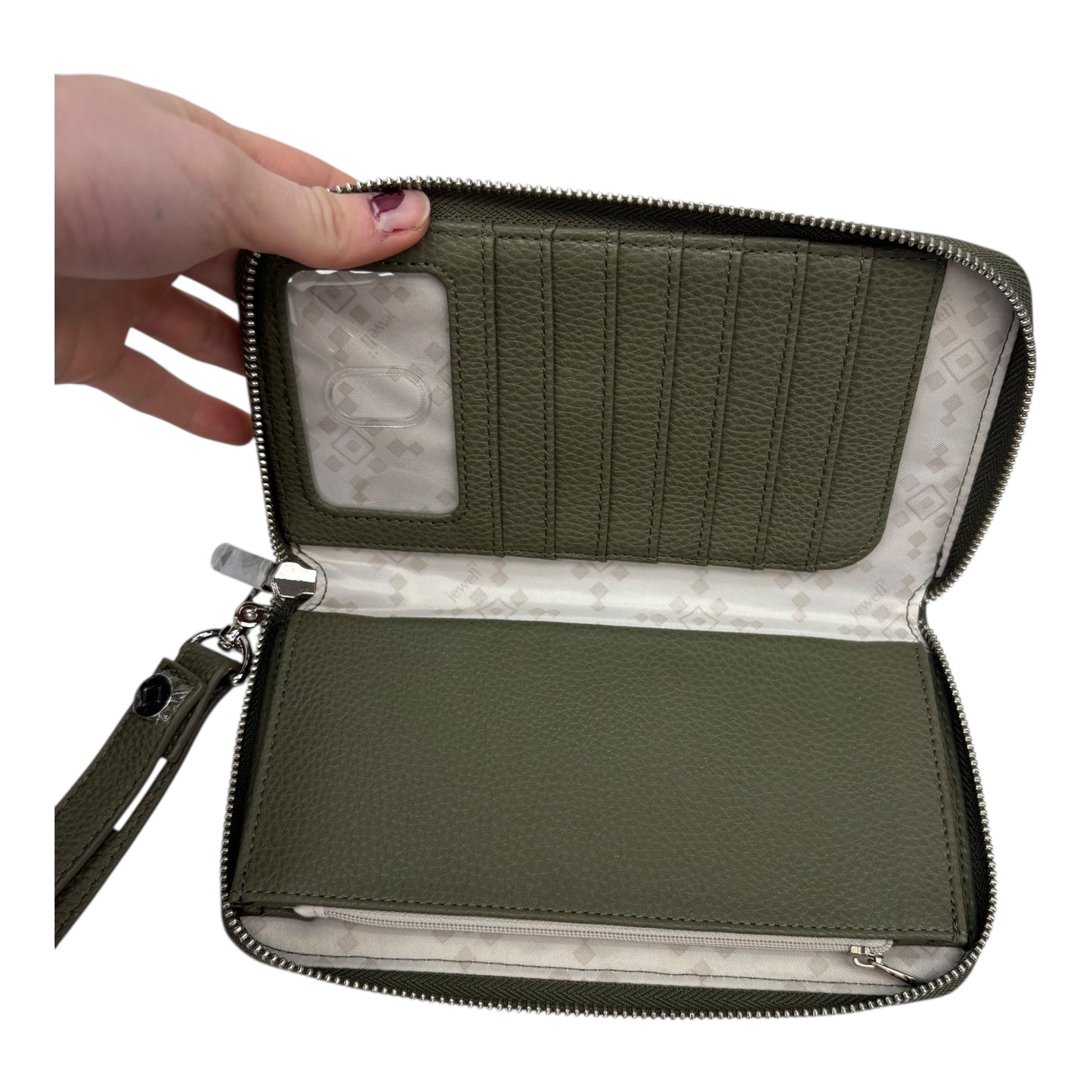Wristlet By Jewell In Green, Size:Medium