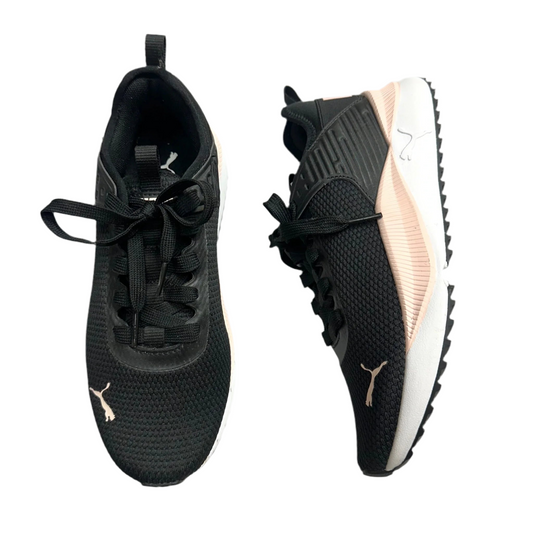 Shoes Athletic By Puma In Black & Pink, Size: 7